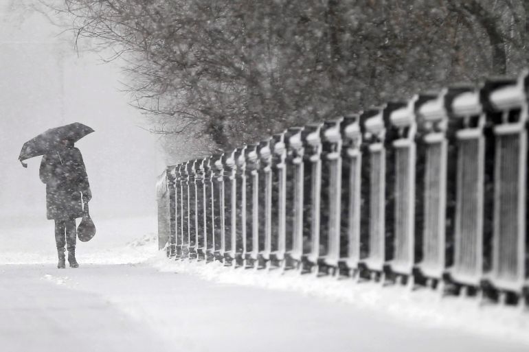 Rusija, Moskva, Snijeg, Hladnoća