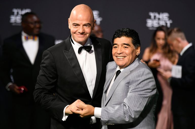 Gianni Infantino, Diego Armando Maradona