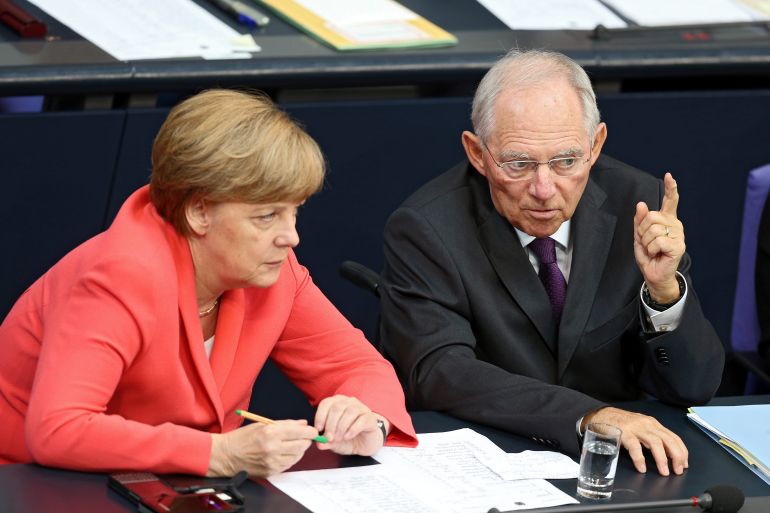 Angela Merkel, Wolfgang Schaeuble
