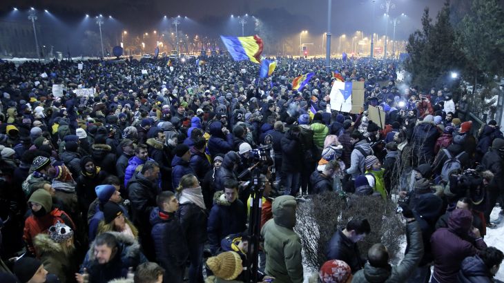 Bukurešt, Rumnjska, Prosvjedi, Protesti, Korupcija, Uredba