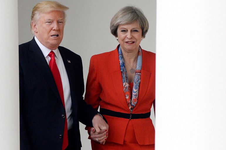 Donald Trump, Theresa May, SAD, Velika Britanija