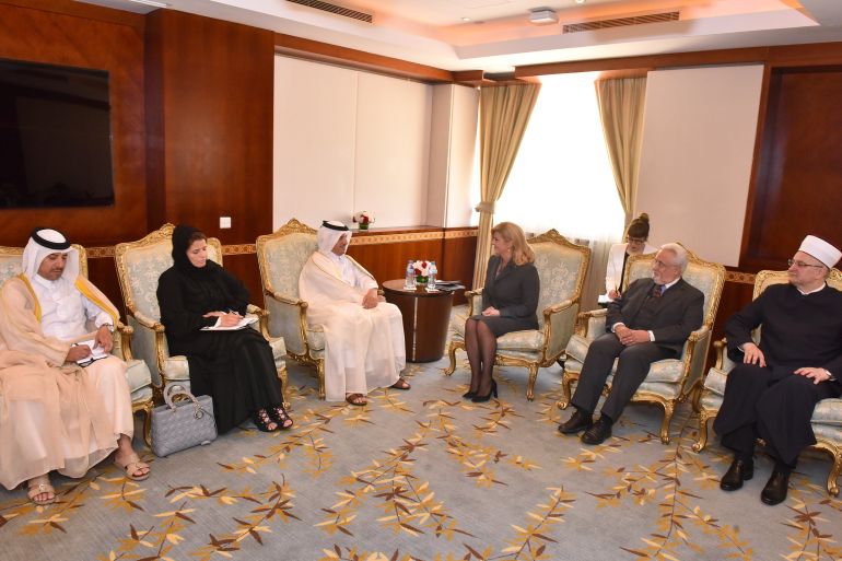 Kolinda Grabar-Kitarović, Nasser bin Khalifa Al-Thani, Katar