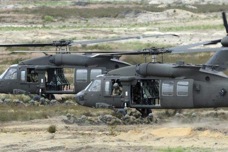 NATO, Vojna vježba, Helikopteri