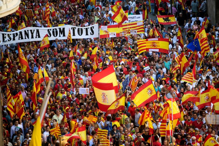 Barcelona, Prosvjed, Neovisnost, Španjolska, Katalonija