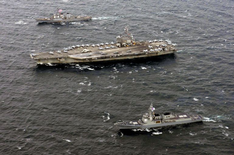 Vojne vježbe, USS Ronald Reagan, SAD, Južna Koreja