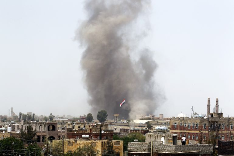Jemen, Bombardiranje, Zračni napad