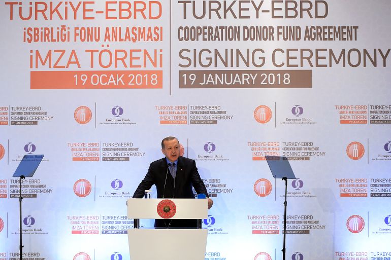 Recep Tayyip Erdogan, EBRD