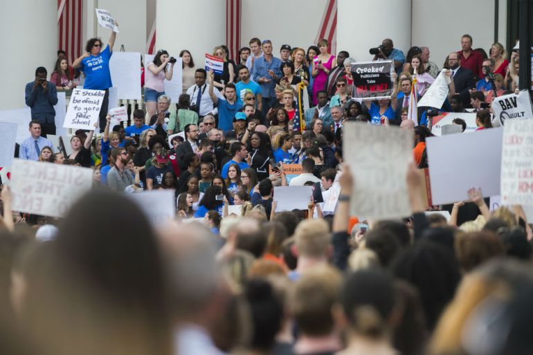 Florida, Učenici, Prosvjed, Protest, Oružje