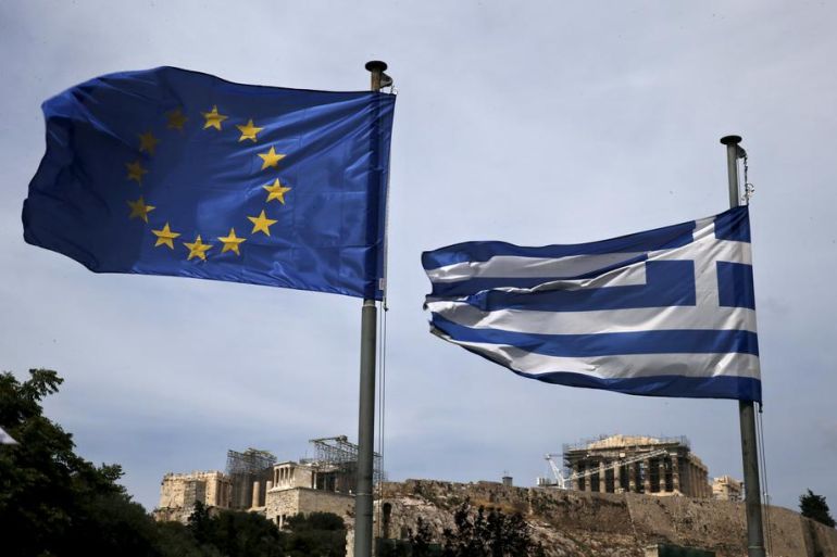 EU, Evropska unija, Grčka, Zastave