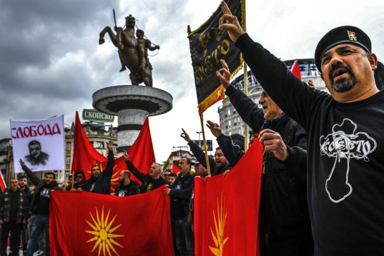 Makedonija, Skoplje, Prosvjed, Protest