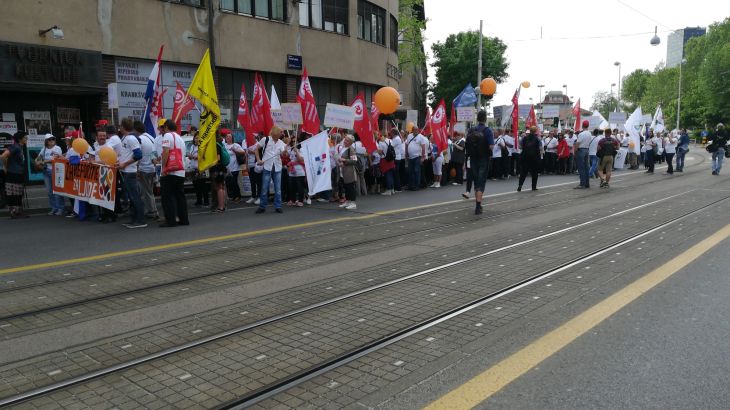 Zagreb, Prosvjed, Protest, Radnici, Prvi maj 