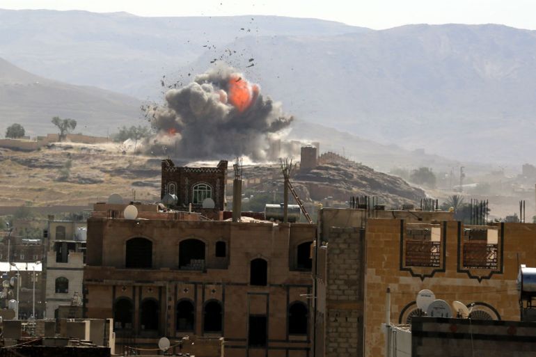 Jemen, Bombardiranje, Napad
