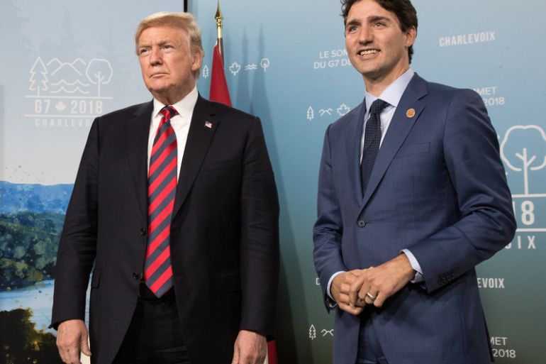 Donald Trump, Justin Trudeau, SAD, Kanada
