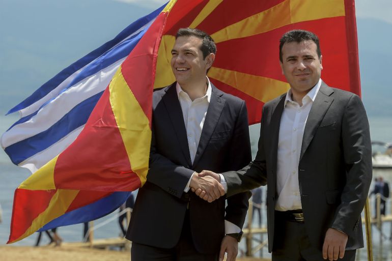 Alexis Tsipras, Zoran Zaev, Grčka, Makedonija