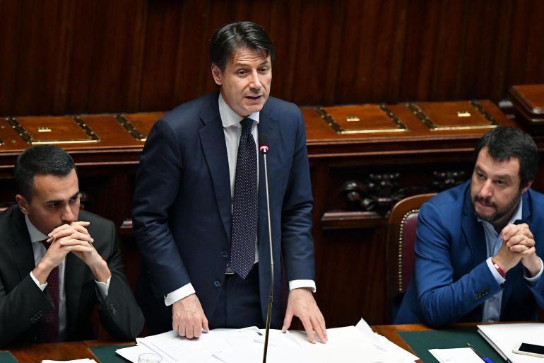 Luigi Di Maio, Giuseppe Conte, Matteo Salvini