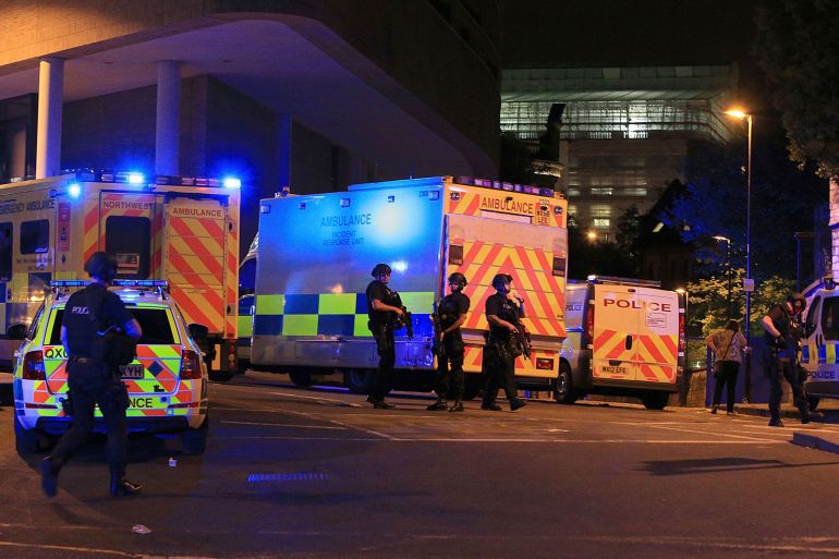 Manchester Arena, Napad, Policija