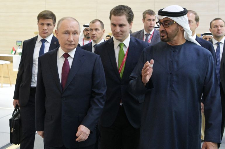Vladimir Putin i Sheikh Mohamed bin Zayed al-Nahyan