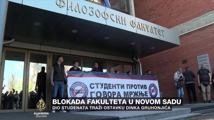 Dio studenata u Novom Sadu traži ostavku Gruhonjića