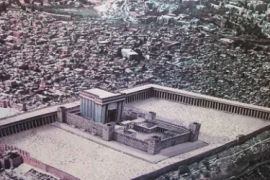 Model navodnog &#039;Trećeg hrama&#039; kako ga je dizajnirala grupa &quot;Čuvari hrama&quot; (Al Jazeera/Arhiva)